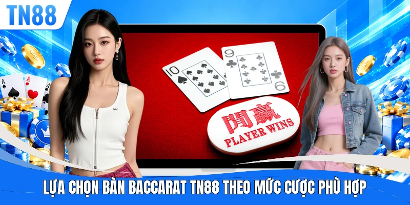 Lựa chọn bàn baccarat TN88 theo mức cược phù hợp
